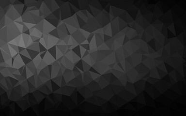 Obraz premium Dark Silver, Gray vector abstract polygonal cover.