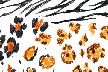 Watercolor Animal Texture Pattern. 