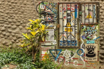 Graffiti. Arte urbano.