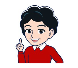 Elderly woman wearing a fashionable perm