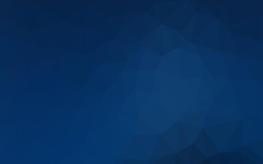 Obraz premium Dark BLUE vector blurry triangle pattern.