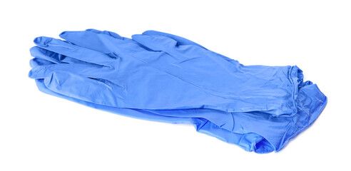Protective gloves isolated on white. Medical item