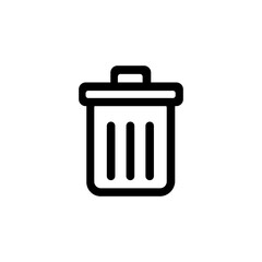 Recycling bin icon isolated on white background