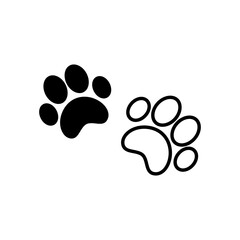 Paw Prints Vector Illustration eps10