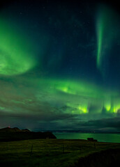 Aurora over Vestmannaeyjar