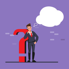 Question concept illustration vector.