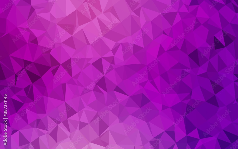 Wall mural light purple vector polygonal pattern.