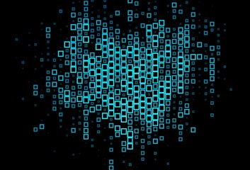 Fototapeta premium Dark BLUE vector layout with lines, rectangles.