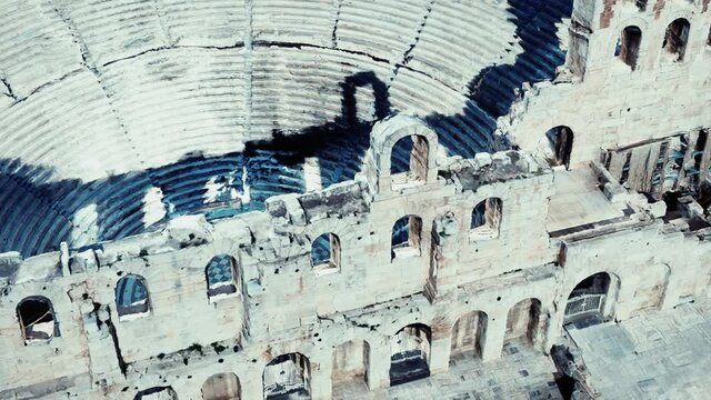The Odeon theatre at Athens Acropolis