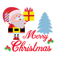 Fototapeta na wymiar Merry Christmas and Happy New Year Celebration Vector Template Design Illustration