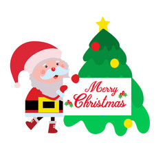 Merry Christmas and Happy New Year Celebration Vector Template Design Illustration