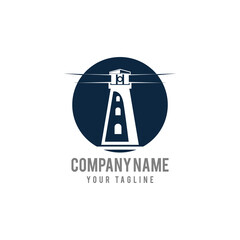 Creative Lighthouse Concept Logo Design Template,Lighthouse logo template