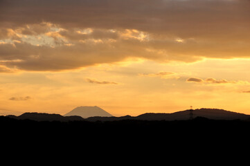 Obraz premium 夕焼け雲