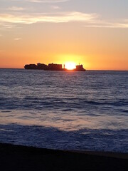 Fototapeta premium sunset over the sea