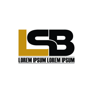 LSB letter monogram logo design vector