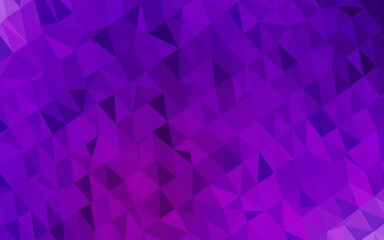 Obraz premium Dark Purple vector polygonal template.