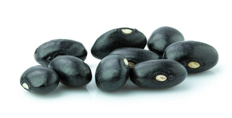 black bean isolated on white background