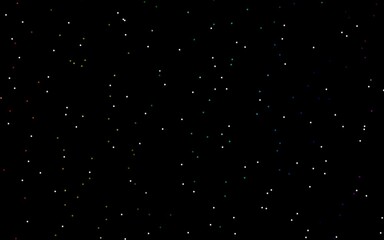 Dark Multicolor, Rainbow vector template with sky stars.