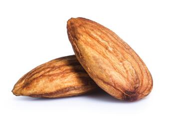 clipping path  almond isolated on white background