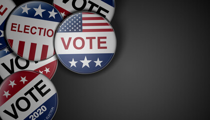 Election day in United States. 3d rendering