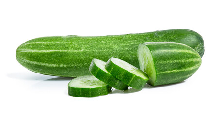 cucumber vegetable isolated on white background