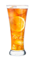 clipping path ice tea isolated on white background