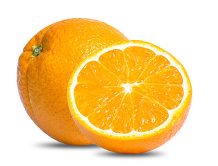 orange fruit isolated on white background