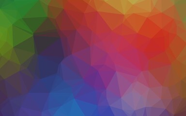 Light Multicolor, Rainbow vector polygon abstract layout.