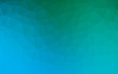 Light Blue, Green vector polygon abstract background.