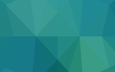 Light Blue, Green vector polygon abstract backdrop.