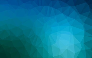 Light BLUE vector abstract mosaic background.