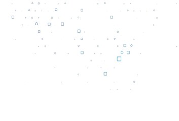 Light BLUE vector layout with circle spots, cubes.