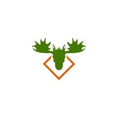 illustration logo templet icon deer