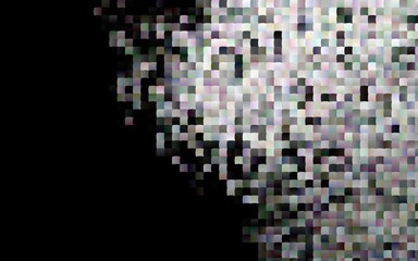 Dark Silver, Gray vector pattern in square style.