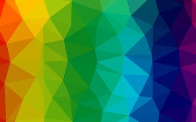 Light Multicolor, Rainbow vector abstract polygonal cover.