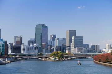 Obraz premium 天満橋からの中之島