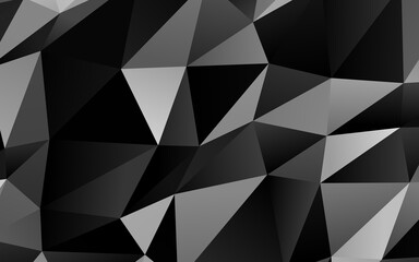 Obraz premium Dark Silver, Gray vector blurry triangle pattern.