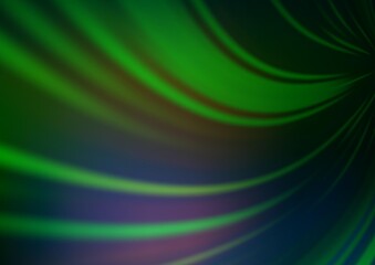 Light Green vector glossy bokeh pattern.