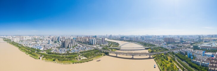 aerial view of the city