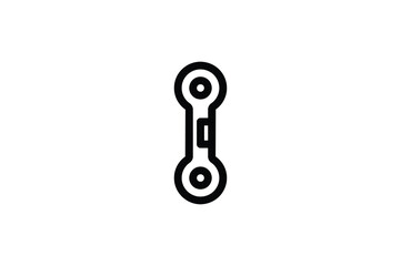 Hand Tool Outline Icon - Wrench