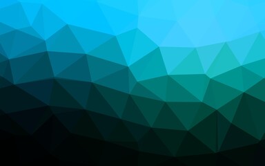 Fototapeta premium Light BLUE vector blurry triangle texture.