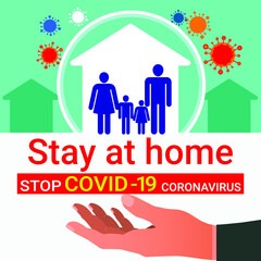 stay at home stop covid-19 coronavirus prevention