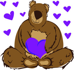 teddy bear with heart