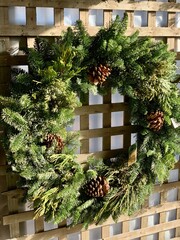 Fototapeta na wymiar Winter Wreath