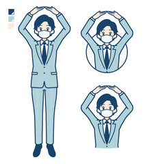 simple suit businessman mask_circle-with-arms