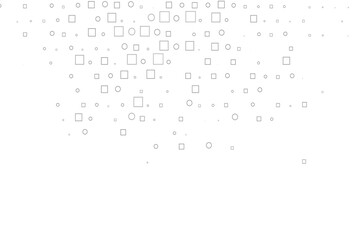 Light Silver, Gray vector cover with circles, cubes.
