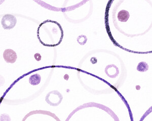 Scribble Illustration. Pink Circular Surface. 