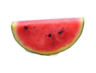Sliced of watermelon isolated on white background.