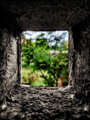 Naklejka premium window in the house