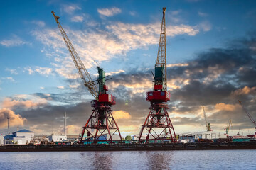 Port of a large Russian city . Kaliningrad , Russia